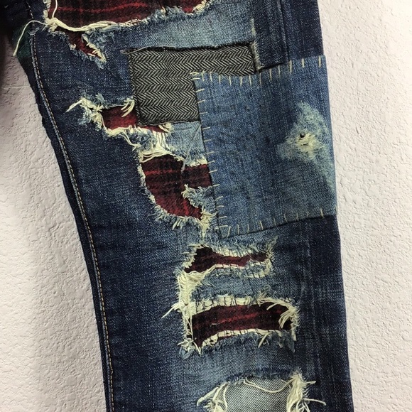 [SOLD] Ralph Lauren Denim Supply Patchwork Slim 31 - Picture 7 of 8